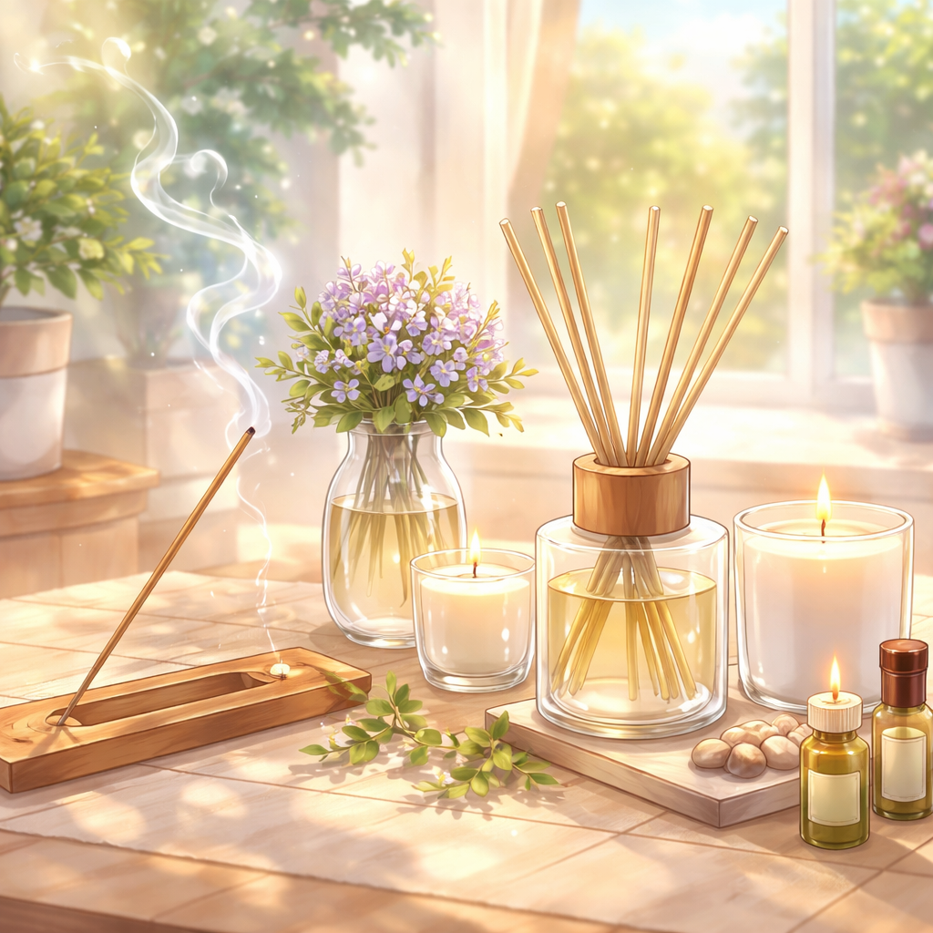 気分で変えるルームフレグランス！お香・ディフューザー・キャンドルの賢い選び方とは？