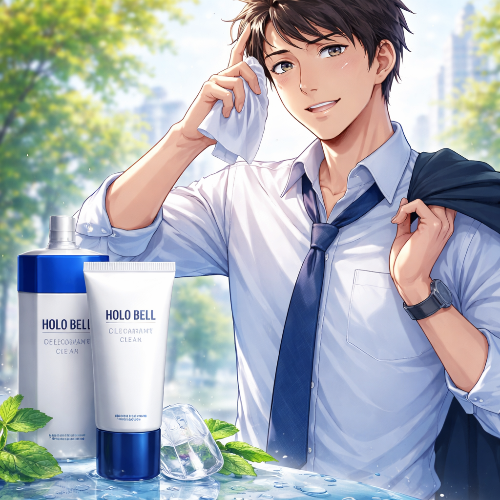 男性の汗と臭いに特化したHOLO BELLデオドラントクリアクリームは、自信をくれるアイテムって本当？