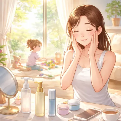 肌リズムが整わない原因は“生活のズレ”？忙しいママのための心と肌を同時に整えるスキンケアルーティン