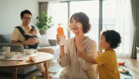 「ママだけUVを塗る」がラクになった。RAFRA大容量UVを共働き家庭で使った本音レビュー