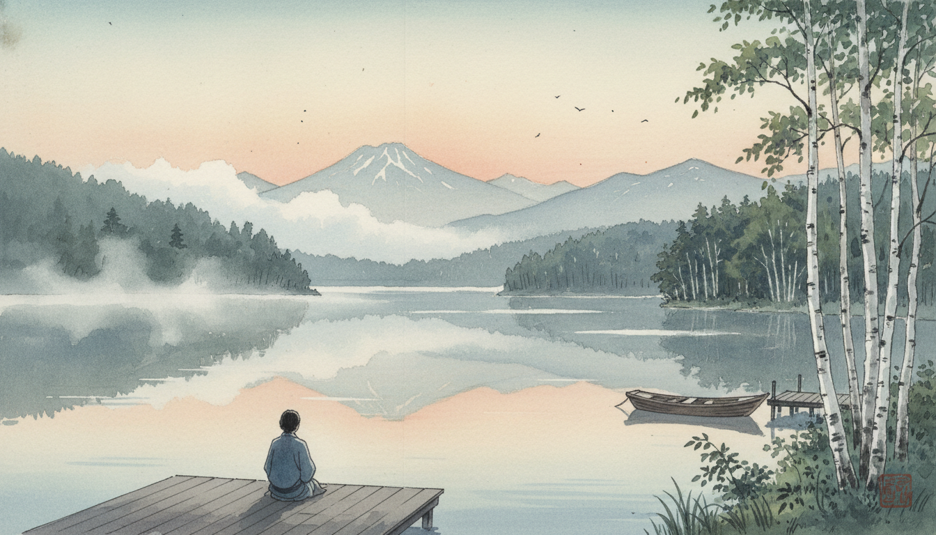 どうして白樺湖で早朝の湖畔を満喫するのが最高の癒しになるんだろう？