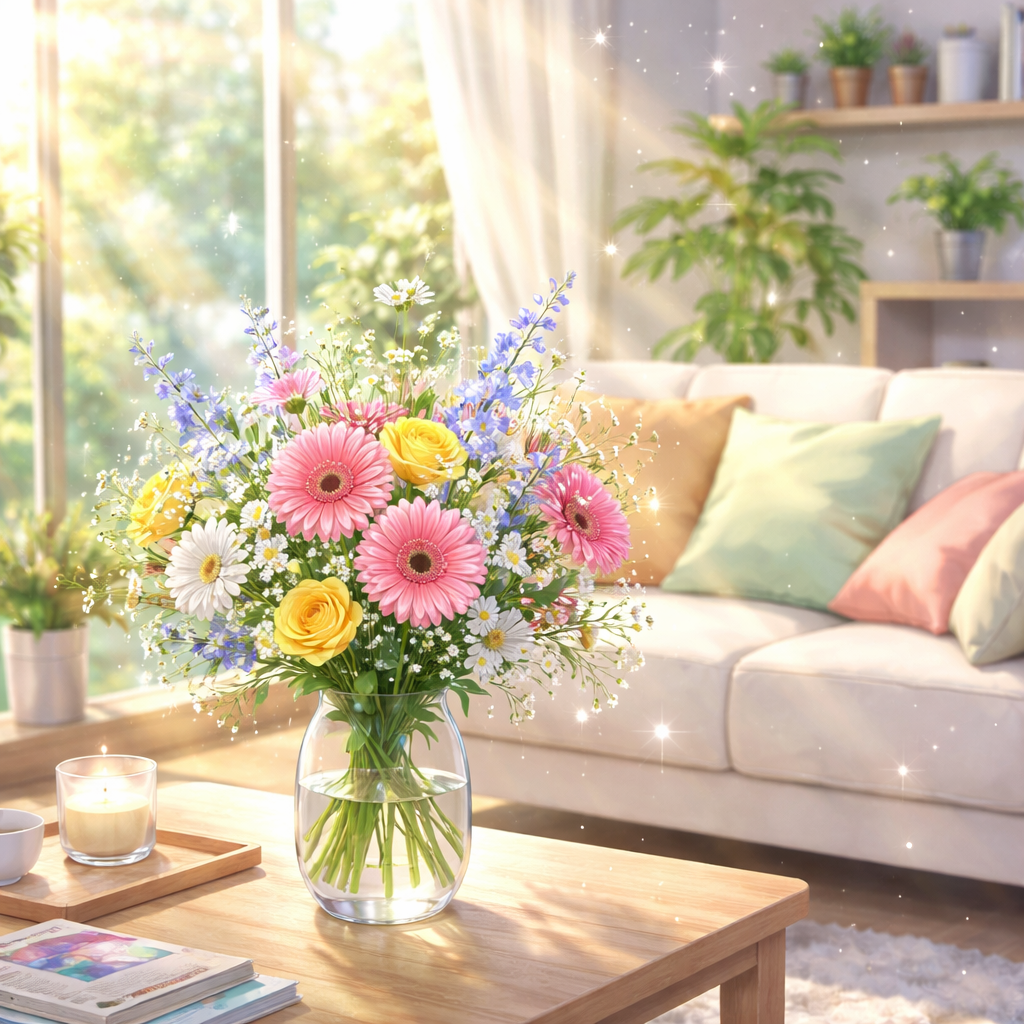 お花の定期便は日常に小さな奇跡を起こしてくれるんですよ！