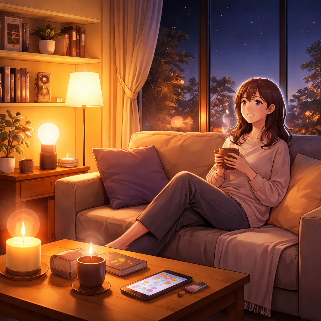 夜のリラックスタイムは「光」で劇的に変わる！