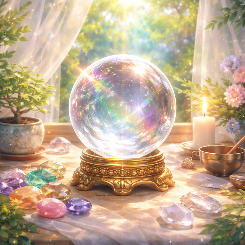 水晶球（クリスタル 8cm）は日常を豊かにする秘密のアイテム！